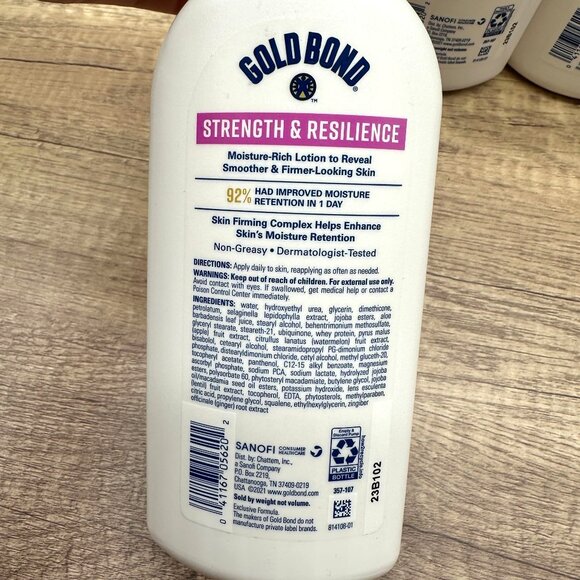 LOT OF 4 Gold Bond Age Renew Strength & Resilience Body Firming Lotion 13 oz NEW - Picture 5 of 7